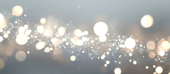 Aufkleber - Abstract Bokeh Lights With Light Gray Background
