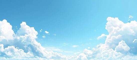 Aufkleber - Beautiful Blue Sky With Clouds For Nature Background