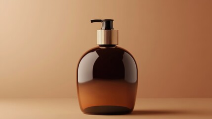 Poster - 3D render of an empty skincare product or packaging for mockup purposes Concept for beauty soap and spa Moisturizing lotion oil for skin health Premium and luxurious design for branding