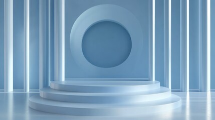 Aufkleber - Abstract 3D podium display background