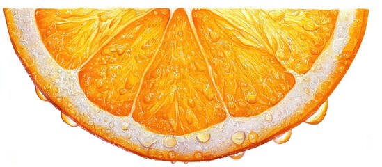 Poster - Slice Of Orange Isolated