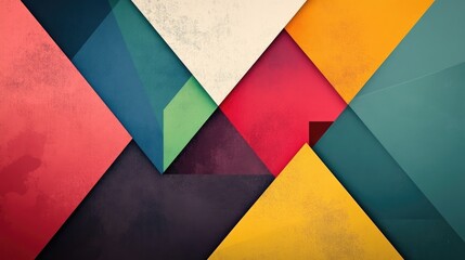 Poster - Geometric background with lines