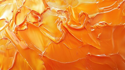 Poster - Vibrant orange background with a glossy texture