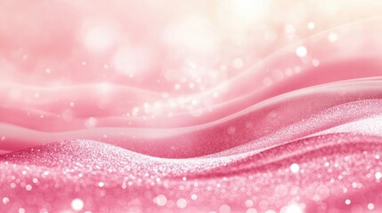 Poster - Elegant abstract pink background featuring waves and glitter Beautiful illustration