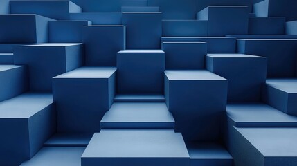 Aufkleber - Elegant minimalistic geometric background 3D illustration 3D rendering