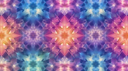 Poster - Vibrant star pattern ideal for backgrounds and design projects