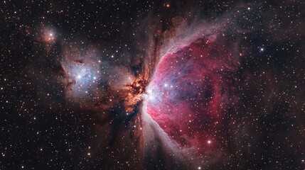 Poster - nebula of stars dust and gas within a distant galaxy
