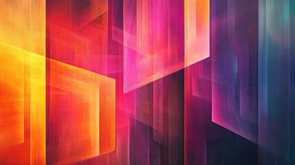 Poster - Vibrant fractal digital artwork featuring creative geometric shapes Ideal as a colorful background illustration for your projects