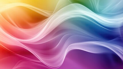 Poster - Abstract multicolored wave background featuring a modern gradient design
