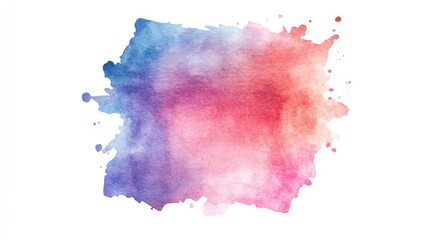 Poster - Abstract watercolor square isolated on a white background
