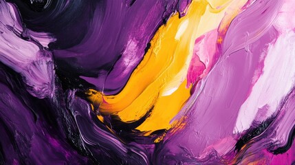 Poster - Abstract background featuring shades of violet yellow pink and black