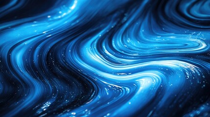 Poster - Vibrant abstract blue backdrop
