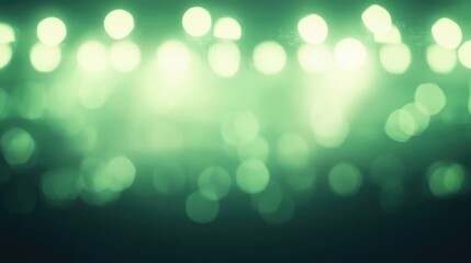 Poster - Defocused stadium lights create an abstract green background illustration
