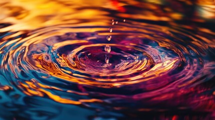 Poster - Vibrant Ripple Effect Background