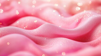 Poster - elegant abstract pink background featuring waves and glitter beautiful illustration