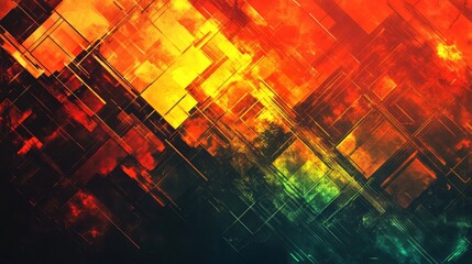 Poster - Abstract geometric background design