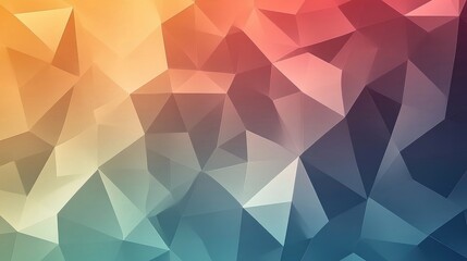 Poster - Low Polygon Triangular Pattern Backdrop