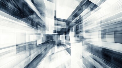 Poster - Abstract architectural background in a three dimensional illustration