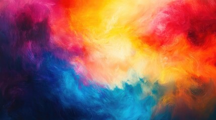 Poster - Dynamic abstract light patterns in vivid and captivating hues