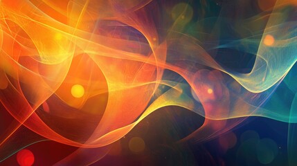 Poster - Vibrant abstract background featuring a computer generated design