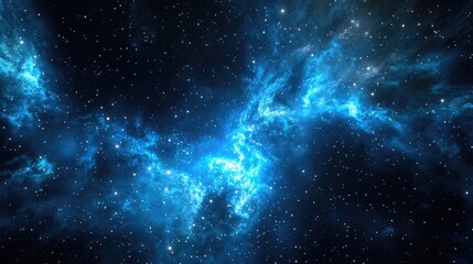 Poster - 3D cartoon rendering featuring stars in a galaxy set in open space