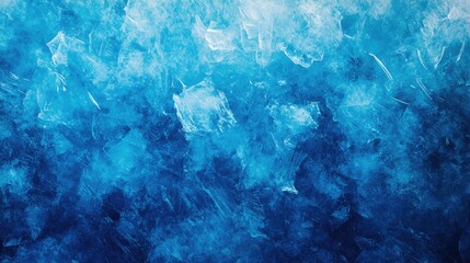 Poster - Grunge blue ice texture background artwork