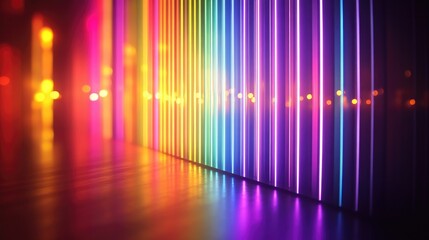 Poster - Illuminated abstract backdrop with vibrant colors
