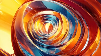 Poster - Abstract 3D illustration of a space portal construction background