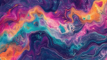 Poster - Abstract digital backdrop created using computer generated imagery