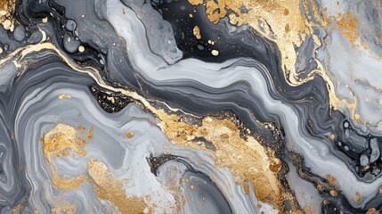 Poster - Marble and gold foil texture an abstract design featuring decorative marbling showcasing a fashionable and stylish stone like surface