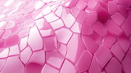 Poster - vibrant abstract pink mosaic background with a glossy finish