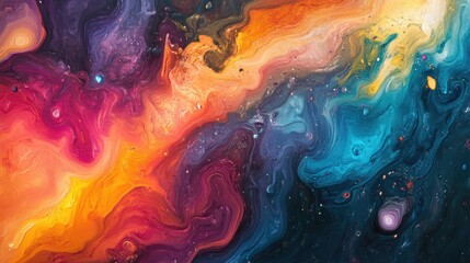 Poster - Abstract artwork background with a label