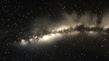 Aufkleber - 3D cartoon portrayal of the Milky Way and stars in a dark galaxy