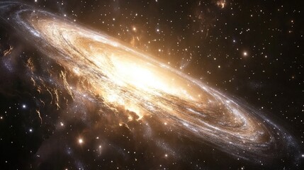 Aufkleber - 3D cartoon illustration depicting the stars of a galaxy in open space