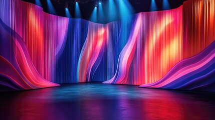 Poster - Vibrant stage backdrop design
