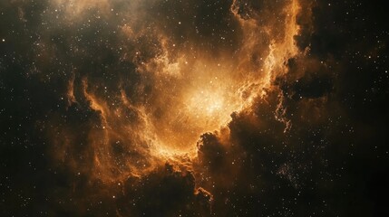 Poster - nebula of stars dust and gas in a distant galaxy