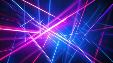Poster - Vibrant laser light patterns conveying various meanings and fantasies suitable for wallpaper smartphone screens and decorative purposes