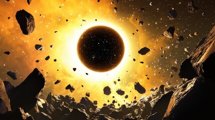 Poster - 3D cartoon depiction of a solar eclipse g 1 3 3.png