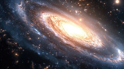 Aufkleber - Galaxy and stars in a 3D cartoon rendering
