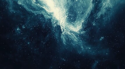 Poster - abstract cosmic background featuring stars and the milky way ideal for various design projects