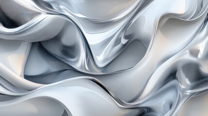Poster - Abstract liquid gray background featuring a 3D cartoon rendering of mineral cosmos texture marble texture and patterns with abstract frozen gray and white waves Neutral abstract background