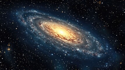 Aufkleber - 3D illustration of the Milky Way Galaxy in a cartoon rendering style