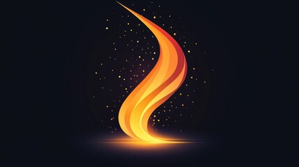 Poster - Logo illustration featuring light suitable for abstract art or design purposes
