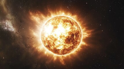 Poster - enigmatic celestial body in the universe as a concept