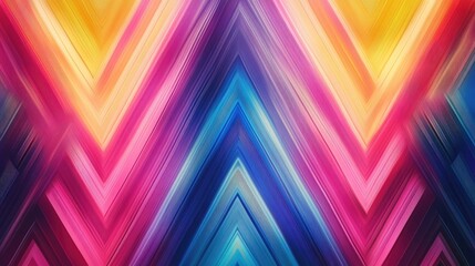Poster - Vibrant zigzag stripe pattern for use in backgrounds and design projects