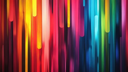 Poster - Colorful laser stripes create artistic expressions that convey various meanings ideal for wallpaper smartphone screens and decorative purposes