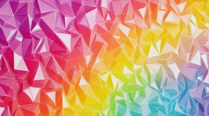 Fototapete - Abstract low poly geometric background with a colorful polygonal mosaic pattern