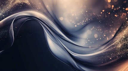 Poster - Vibrant abstract gray backdrop featuring shimmering elements