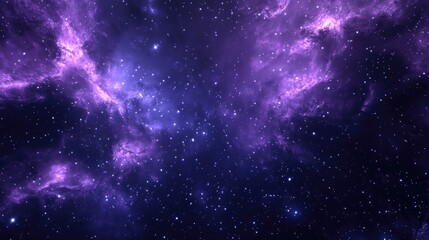 Leinwandbilder - Cosmic galaxy background featuring stars and cosmic gas in 3D cartoon rendering