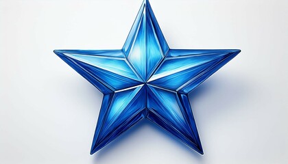 Wall Mural - star on white background